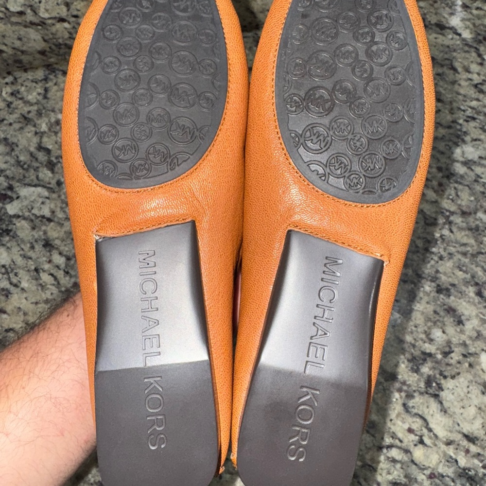 Michael Kors Women's Brown Leather Loafers - Picture 2 of 5